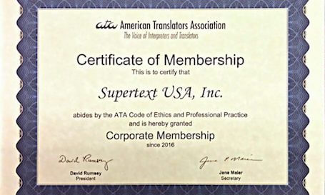 Supertext ATA American Translators Association